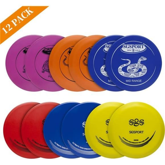 Amazon.com: GOOSO Disc Golf Set with Bag - 12 PCS Flying  Disc Golf Set with Bag - 12 PCS Flying Disc Golf Discs